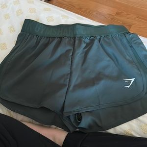 brand new gym shark shorts green
